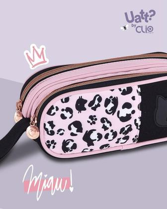 Imagem de Kit Mochila De Costas Com Estojo Rosa Oncinha Uatt Clio