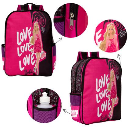 Imagem de Kit Mochila de Costas com Lancheira Rosa Barbie Toys 2U