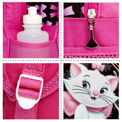 Imagem de Kit Mochila De Costas Com Lancheira Roxa Gata Marie Toys 2u