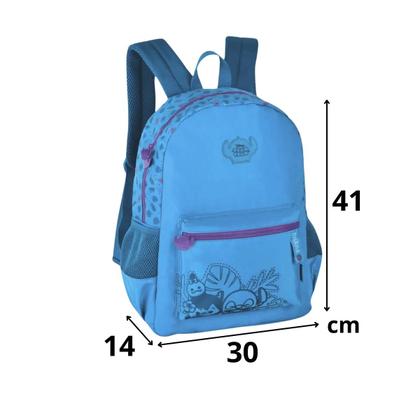 Imagem de Kit Mochila de Costas Disney Stitch Azul Claro Com Estojo