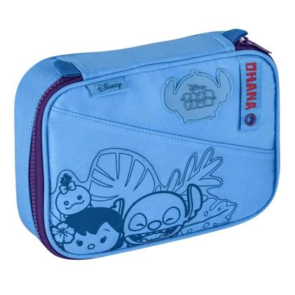 Imagem de Kit Mochila de Costas Disney Stitch Azul Claro Com Estojo