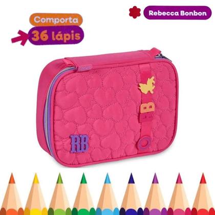 Imagem de Kit mochila de costas lancheira estojo Rebecca bonbon  Clio Style