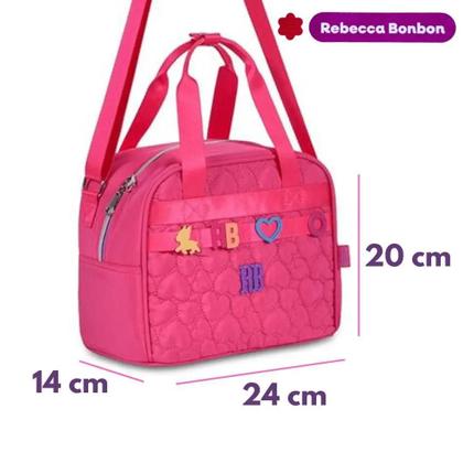 Imagem de Kit mochila de costas lancheira estojo Rebecca bonbon  Clio Style