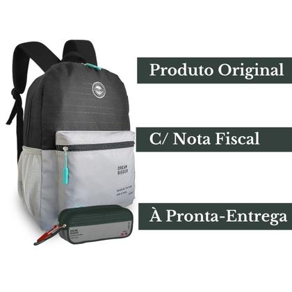 Imagem de Kit Mochila de Costas Sport Collection C/ Estojo Duplo Dream Bigger Escolar - Clio