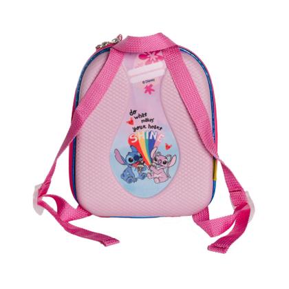Imagem de Kit Mochila De Rodas Stitch e Angel 3D Lancheira Escolar