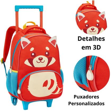 Imagem de Kit Mochila de Rodinha e Lancheira Creche Infantil ZOOP