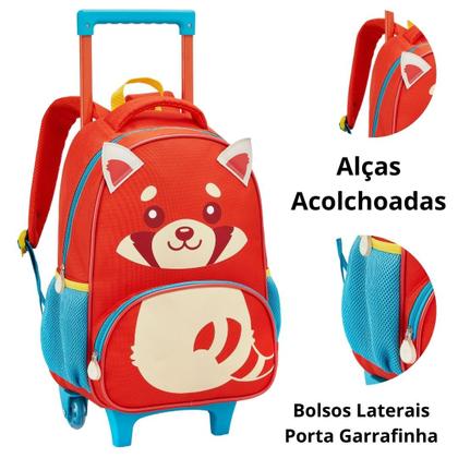 Imagem de Kit Mochila de Rodinha e Lancheira Creche Infantil ZOOP