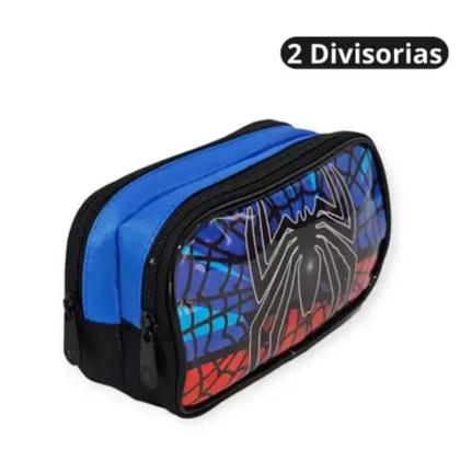 Imagem de Kit mochila de rodinha escolar aranha spider  yepp