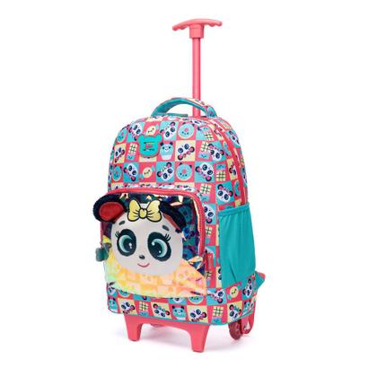 Imagem de Kit Mochila de Rodinha Escolar Unicórnio Bolsa Infantil Menina Estojo e Lancheira Resistente Polo One
