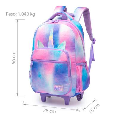 Imagem de Kit Mochila De Rodinha Infantil Escolar Lancheira Térmica E Estojo Organizador  POLO ONE