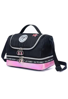 Imagem de Kit Mochila De Rodinha Juvenil Menina Bolsa Escolar Lancheira Térmica Estojo