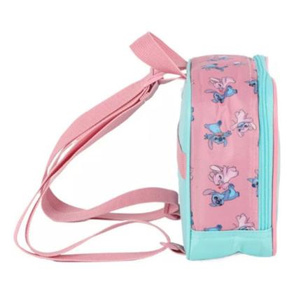 Imagem de Kit Mochila De Rodinhas Escolar Lancheira Disney Stitch Lilo