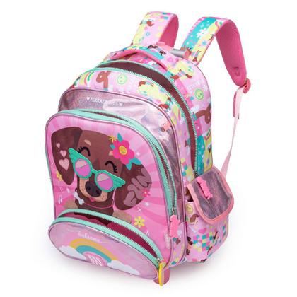 Imagem de Kit Mochila De Rodinhas Lancheira Estojo Feminino Infantil