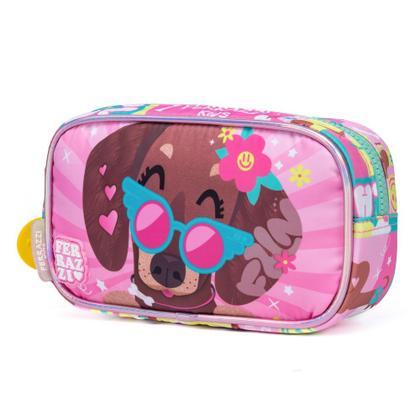 Imagem de Kit Mochila De Rodinhas Lancheira Estojo Feminino Infantil
