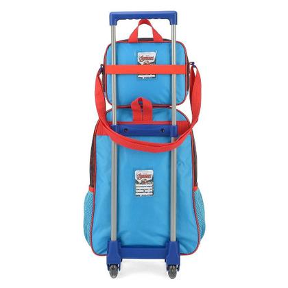 Imagem de Kit Mochila de Rodinhas Lancheira Luxcel Avengers Vermelho