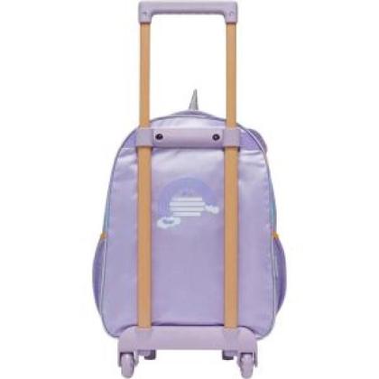 Imagem de Kit Mochila de Rodinhas Lancheira Pack Me Sweet Leopard Roxo