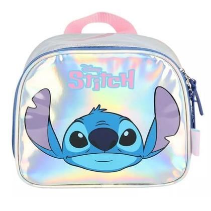 Imagem de Kit Mochila de Rodinhas + Lancheira STITCH Holografica Luxcel