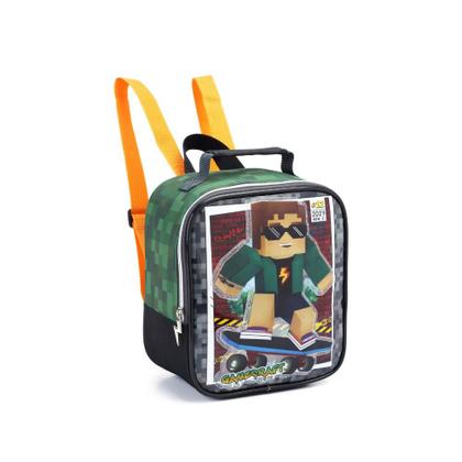 Imagem de Kit Mochila de Rodinhas + Lancheira Térmica + Estojo Duplo Gamecraft DENLEX