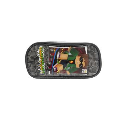 Imagem de Kit Mochila de Rodinhas + Lancheira Térmica + Estojo Duplo Gamecraft DENLEX