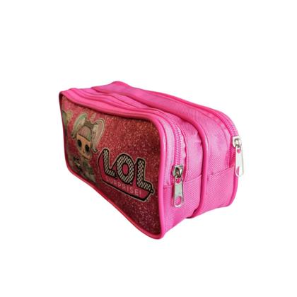 Imagem de Kit mochila de rodinhas LOL Surprise infantil escolar meninas rosa baguete