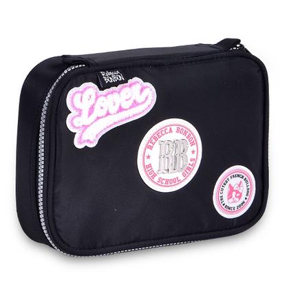 Imagem de Kit Mochila de Rodinhas Oficial REBECCA BONBON RB24008 Preto
