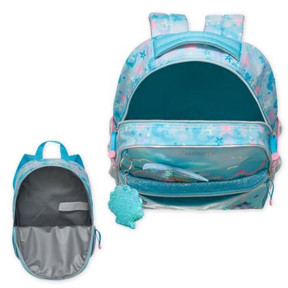 Imagem de Kit Mochila e Estojo Escolar Infantil Coleção Pack Me Pacific