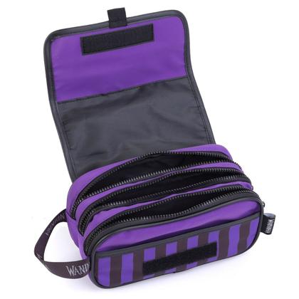 Imagem de Kit Mochila e Estojo Infantil Bolso Frontal Wandinha LILAS