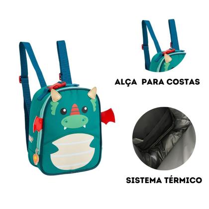 Imagem de Kit Mochila e Lancheira Infantil Animais Zoo Clio Pets Creche