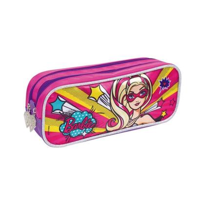 Kit Mochila Escolar Barbie Com Capa Costas Tam G Estojo - Sestini Imagem de Kit Mochila Escolar Barbie Com Capa Costas Tam G Estojo