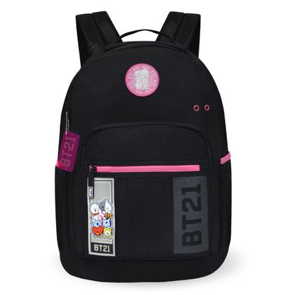 Kit Mochila Escolar BT21 BTS Com Estojo Completa Licenciada
