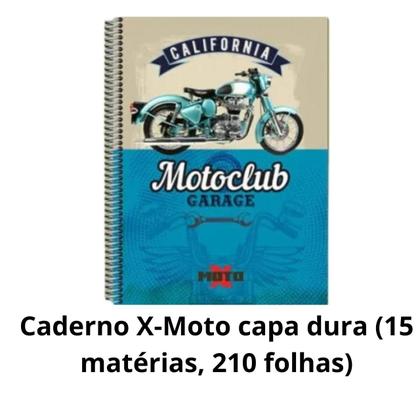 Imagem de Kit Mochila Escolar Com Estojo Canetas Lápiseira Borracha Caderno Capa Dura