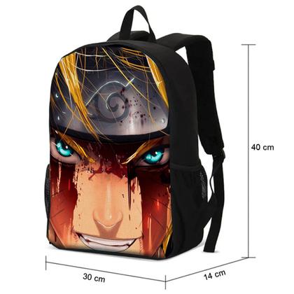 Imagem de Kit Mochila Escolar Com Estojo Infantil Naruto Volta Às Aula