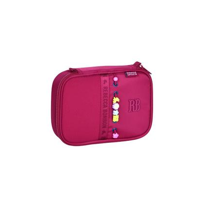 Imagem de Kit Mochila Escolar Costas Rebecca Bonbon Com Cadarço Personalizado e Diversos Bolsos Original 2026