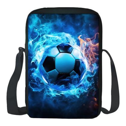 Imagem de Kit Mochila Escolar, Estojo E Lancheira Bola Volta as Aulas