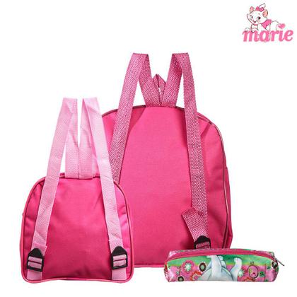 Kit Mochila Escolar Gata Marie Infantil Meninas Costa - TOYS 2U Imagem de Kit Mochila Escolar Gata Marie Infantil Meninas Costa