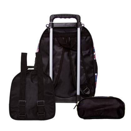 Imagem de Kit Mochila Escolar Infantil 3d com Rodinhas Homem Aranha