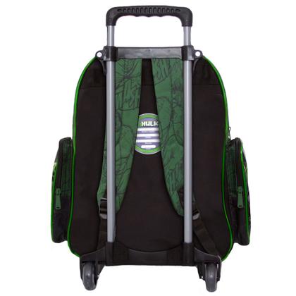 Imagem de Kit Mochila Escolar Infantil com Rodinhas Incrivel Hulk