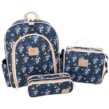 Imagem de Kit Mochila Escolar Infantil Completo Menina Menino Bolsa