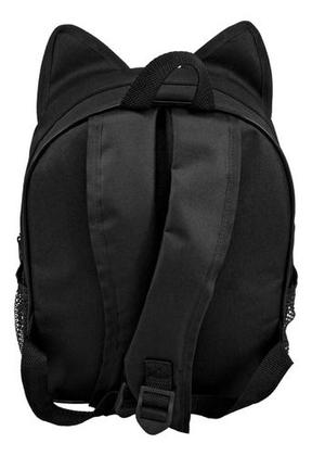 Imagem de Kit Mochila Escolar Infantil Gatinho Com Estojo Triplo Menino Menina Presente Crianças