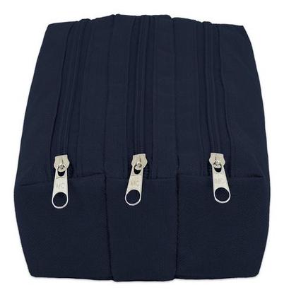 Imagem de Kit Mochila Escolar Infantil Gatinho Com Estojo Triplo Menino Menina Presente Crianças