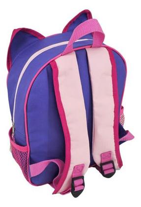 Imagem de Kit Mochila Escolar Infantil Gatinho Com Estojo Triplo Menino Menina Presente Crianças