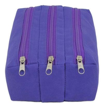 Imagem de Kit Mochila Escolar Infantil Gatinho Com Estojo Triplo Menino Menina Presente Crianças