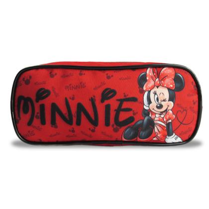 Imagem de Kit Mochila Escolar  Infantil Rodinhas Minnie  G Vermelha