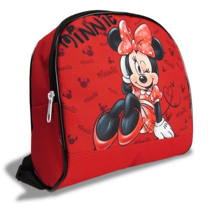 Imagem de Kit Mochila Escolar  Infantil Rodinhas Minnie  G Vermelha