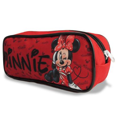 Imagem de Kit Mochila Escolar  Infantil Rodinhas Minnie  G Vermelha