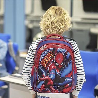 Imagem de Kit Mochila Escolar Masculina Spider Man Lancheira Térmica