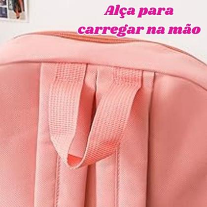 Imagem de Kit Mochila Escolar Passeio Feminina c/ Espaço para Notebook
