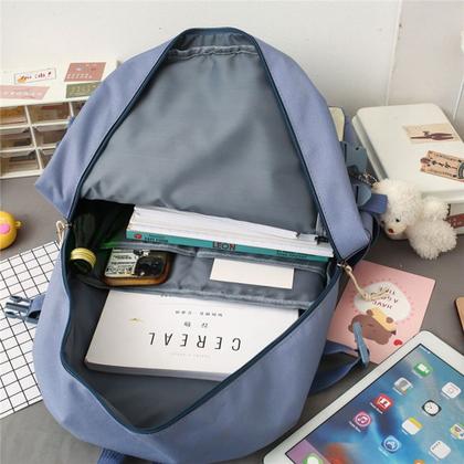 Imagem de Kit Mochila Escolar Passeio Feminina c/ Espaço para Notebook
