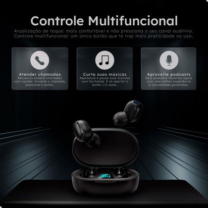 Imagem de Kit Mochila Escolar Passeio Trabalho  Viagens + Fone de Ouvido Via Bluetooth