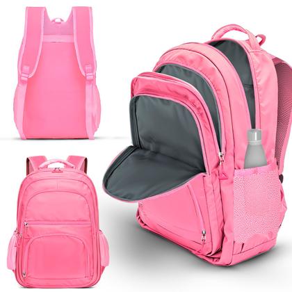 Imagem de Kit Mochila Escolar Passeio Trabalho  Viagens + Fone de Ouvido Via Bluetooth